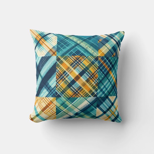 Kariert Kissen (Vorderseite)