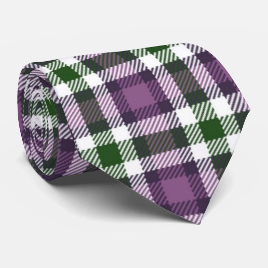 Kariert Krawatte (Gerollt)