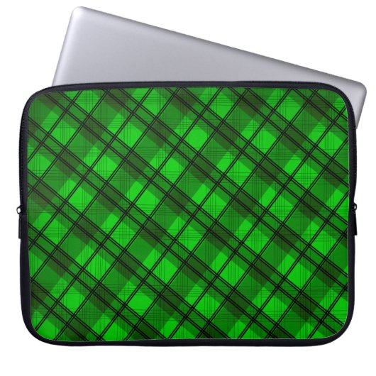 Kariert Laptopschutzhülle (Vorderseite)