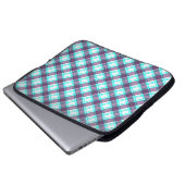 Kariert Laptopschutzhülle (Vorne Knopf)