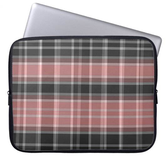 Kariert Laptopschutzhülle (Vorderseite)