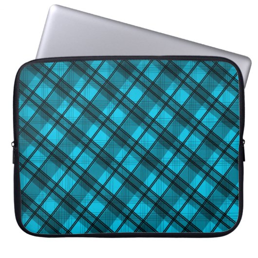 Kariert Laptopschutzhülle (Vorderseite)