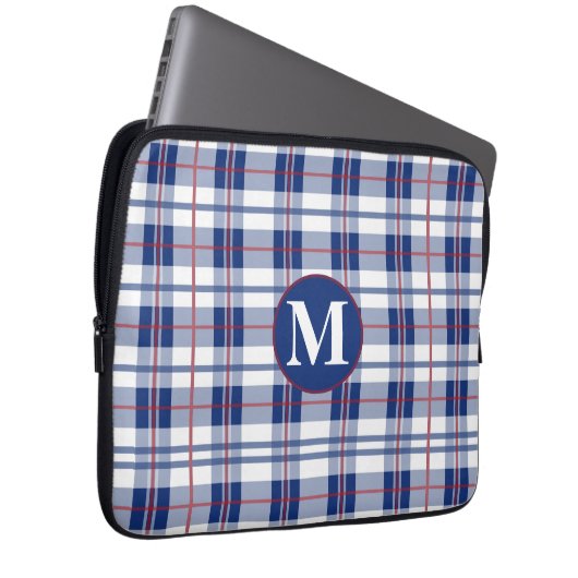 Kariert Laptopschutzhülle (Vorne Rechts)