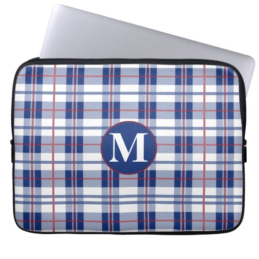 Kariert Laptopschutzhülle (Vorderseite)