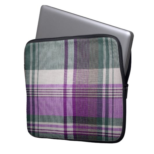 Kariert Laptopschutzhülle (Vorderseite Links)