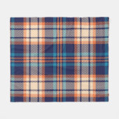 Kariert lebendig: Textildesign im Herbst Fleecedecke (Vorderseite (Horizontal))