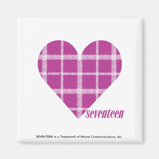 KARIERT LILA 2 MAGNET (Vorne)