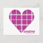 KARIERT LILA 2 POSTKARTE (Vorderseite)