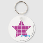 KARIERT LILA 3 SCHLÜSSELANHÄNGER (Vorderseite)