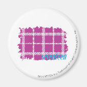 KARIERT LILA 4 MAGNET (Vorne)