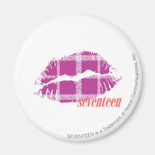 Kariert Lila Magnet