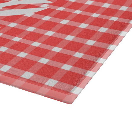 Kariert mag ich meinen Hintern Rubbed Schneidebrett (Ecke)