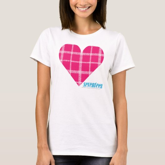 Kariert Magenta 2 T-Shirt (Vorderseite)