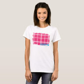 Kariert Magenta 4 T-Shirt (Vorne ganz)