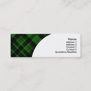 kariert mini visitenkarte