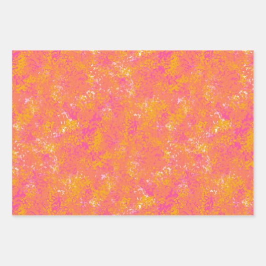 Kariert mit Orange und Blau Geschenkpapier Set (Vorderseite 2)