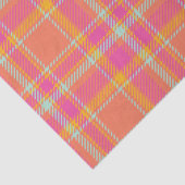 Kariert mit Orange und Blau   Seidenpapier (Detail)