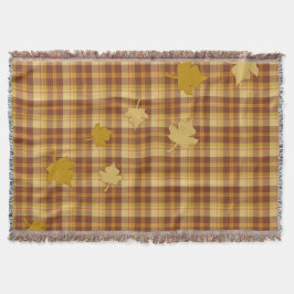 Kariert mit treibendem Blätter, die Kehle abreißen Decke