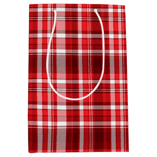 Kariert Mittlere Geschenktüte (Vorderseite)