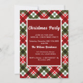 Kariert Moderne elegante Party Einladung (Vorderseite)