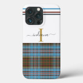 Kariert Monogram Script Clan Anderson Tartan Case-Mate iPhone Hülle (Rückseite)