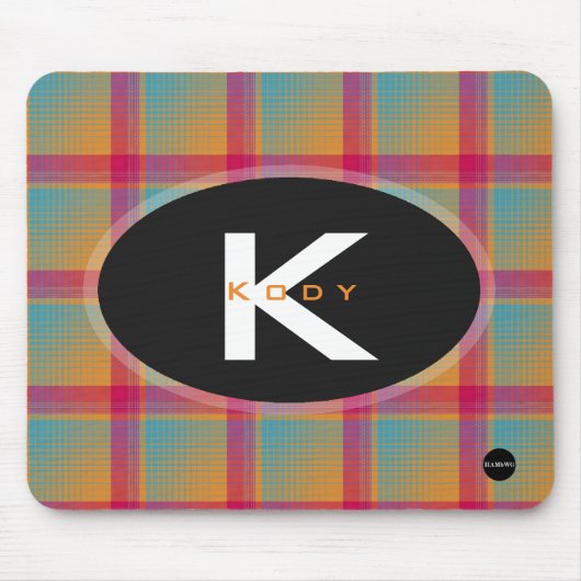 Kariert Mousepad - HAMbyWG (Vorne)