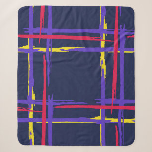 Kariert. Nahtlose Grunge Streifen. Abstrakte Textu Sherpadecke