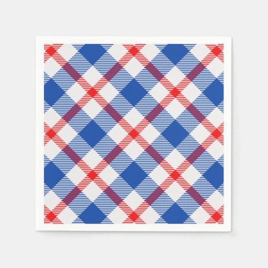 Kariert Napkin Serviette (Vorderseite)