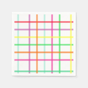 Kariert Napkins Serviette