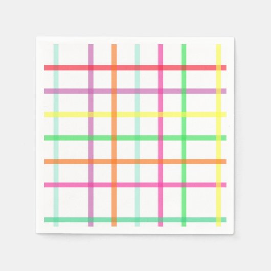 Kariert Napkins Serviette (Vorderseite)