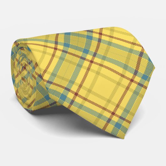 Kariert Neck Tie Krawatte (Gerollt)