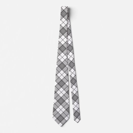 Kariert Neck Tie Krawatte (Vorderseite)