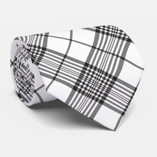 Kariert Neck Tie Krawatte (Gerollt)