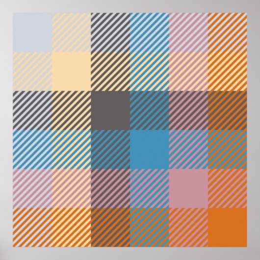 Kariert oder tartan Vintag abstrakt, Wohngestaltun Poster (Vorne)