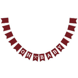 Kariert Oh Babydusche Banner