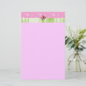 Kariert & Paisley Stationery Briefpapier (Stehend Vorderseite)