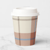 Kariert Pappbecher (Rückseite)
