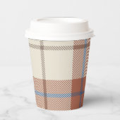 Kariert Pappbecher (Vorderseite)