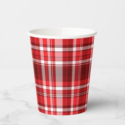 Kariert Pappbecher (Links)