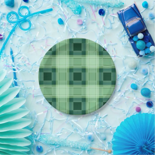 Kariert Pappteller (Party)