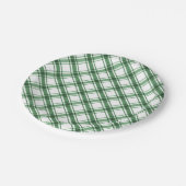 Kariert Pappteller (Schrägansicht)