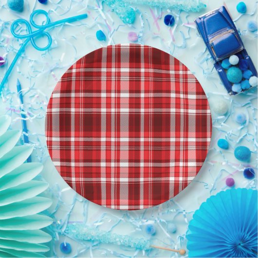 Kariert Pappteller (Party)