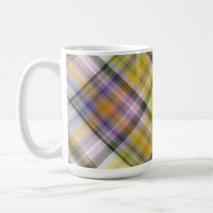 Kariert - Pastellfarben (geknickt) Kaffeetasse