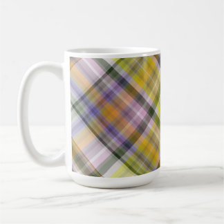 Kariert - Pastellfarben (geknickt) Kaffeetasse