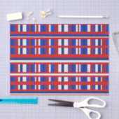 Kariert Patriot Seidenpapier (Handwerk)