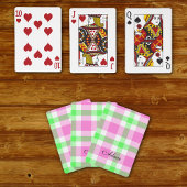 Kariert Personalisiert Spielkarten