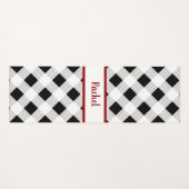 Kariert, personalisiert yogamatte (Vorderseite (Horizontal))