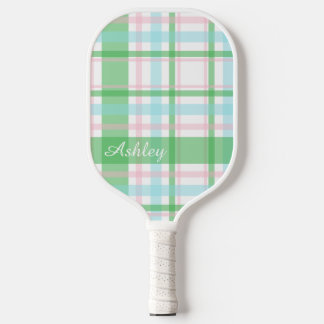 Kariert personalisierte Bright (Prep) Pickleball Schläger