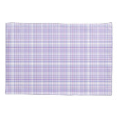 Kariert Pillowcase mit Charvely Lavender Kissenbezug (Rückseite)