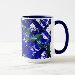 Kariert plattiert tasse